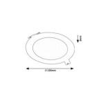 LED panelė Shaun2 LED 6W 4000K Neutrali balta (Juoda)