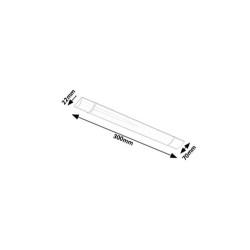 Baldinis šviestuvas Batten Light LED 10W 4000K Neutrali balta (Balta)