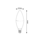 LED SMART lemputė LED 5W SMD-LED 5W C37 3000-6500K CCT keičiama balta spalva
