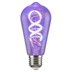 LED lemputė E27 Filament-LED 4W ST64 2700K Šilta balta