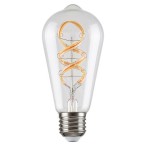 LED lemputė E27 Filament-LED 4W ST64 2700K Šilta balta