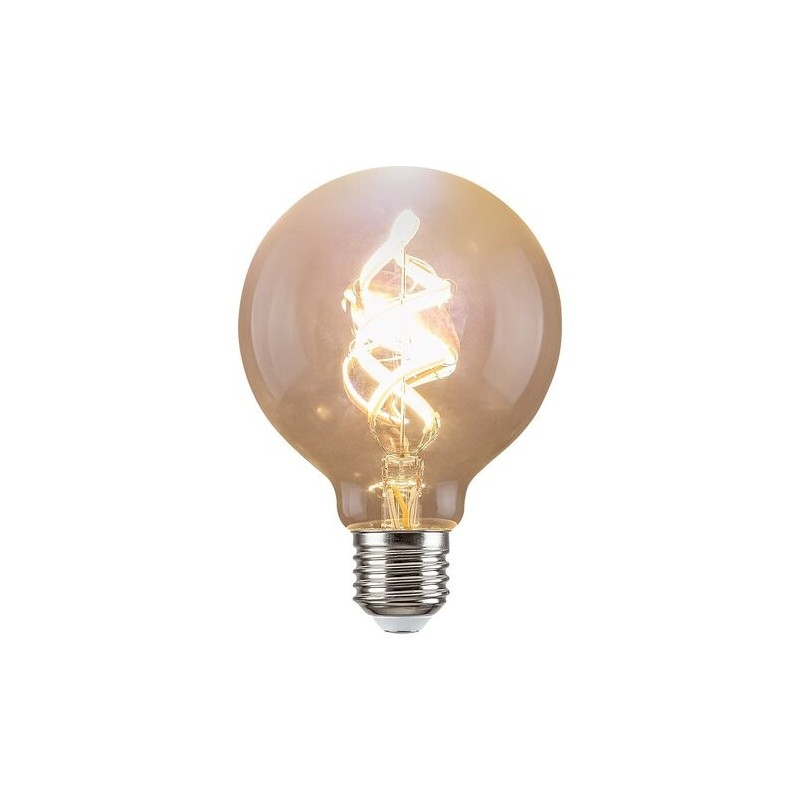 LED lemputė E27 Filament-LED 4W G95 2700K Šilta balta