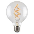 LED lemputė E27 Filament-LED 4W G95 2700K Šilta balta