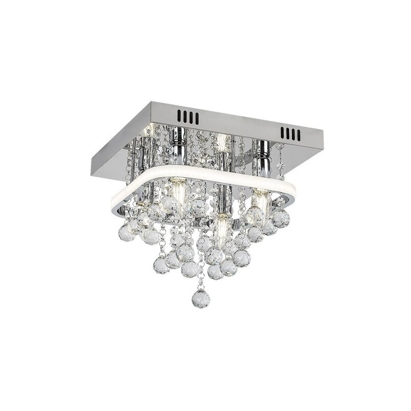 Lubinis šviestuvas Pallas LED 23+ E14 4x MAX 40W 4000K Neutrali balta (Chromo)