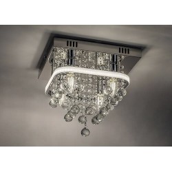 Lubinis šviestuvas Pallas LED 23+ E14 4x MAX 40W 4000K Neutrali balta (Chromo)