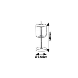 Stalinis šviestuvas Delice LED 6W 4000K Neutrali balta (Juoda)