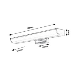 Sieninis šviestuvas Evron LED 7.5W 4000K Neutrali balta (Chromo)