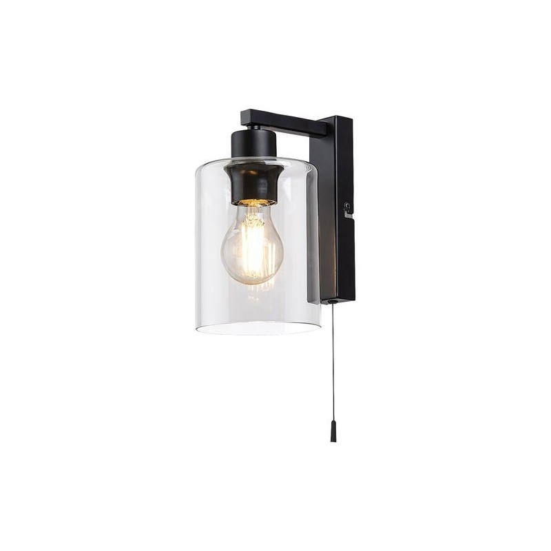 Sieninis šviestuvas Miroslaw E27 1x MAX 40W (Matinė Juoda)