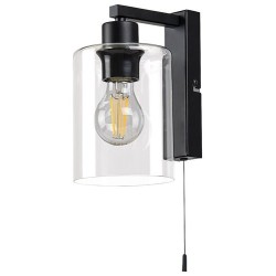 Sieninis šviestuvas Miroslaw E27 1x MAX 40W (Matinė Juoda)