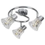 Lubinis šviestuvas Hestia E14 3x MAX 40W (Chromo)