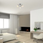Lubinis šviestuvas Hestia E14 3x MAX 40W (Chromo)