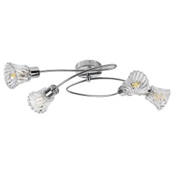 Lubinis šviestuvas Hestia E14 4x MAX 40W (Chromo)