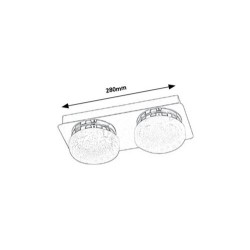 Lubinis šviestuvas Hilary LED 10W 4000K Neutrali balta (Chromo)