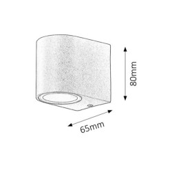 Sieninis lauko šviestuvas Chile GU10 1x MAX 35W (Juoda)