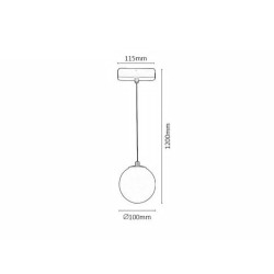LiTrack magnetinės sistemos šviestuvas Pend.03V 2700-5500K CCT keičiama balta spalva (Juoda)