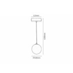 LiTrack magnetinės sistemos šviestuvas Pend.03V 2700-5500K CCT keičiama balta spalva (Juoda)