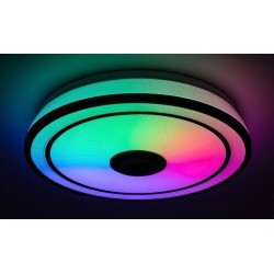 Lubinis šviestuvas Nikolaus LED 24W 3000-6500K CCT keičiama balta spalva (Juoda)
