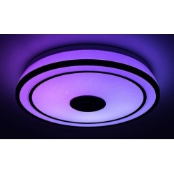 Lubinis šviestuvas Nikolaus LED 24W 3000-6500K CCT keičiama balta spalva (Juoda)
