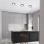 LED panelė Shaun2 LED 3W 3000K Šilta balta (Juoda)