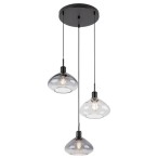 Pakabinamas šviestuvas Dvora E27 3x MAX 40W (Matinė Juoda)