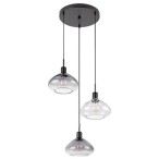 Pakabinamas šviestuvas Dvora E27 3x MAX 40W (Matinė Juoda)
