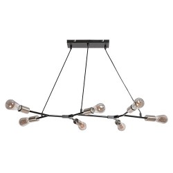 Pakabinamas šviestuvas Branwen E27 7x MAX 25W (Matinė Juoda)