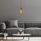 Pakabinamas šviestuvas Roxas E27 1x MAX 40W (Matinė Juoda)