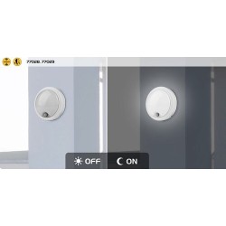 Sieninis lauko šviestuvas Hitura LED 15W 4000K Neutrali balta (Balta)