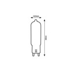 LED lemputė G9 Filament-LED 4W 4000K Neutrali balta