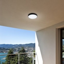 Lubinis lauko šviestuvas Tartu LED 18W 2800-6000K CCT keičiama balta spalva (Matinė Juoda)