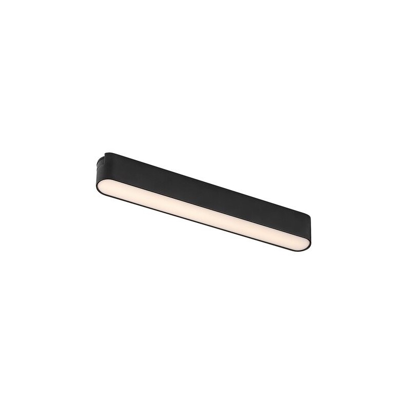 LiTrack magnetinės sistemos šviestuvas Line04W 3000K Šilta balta (Juoda)