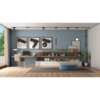 LiTrack magnetinės sistemos šviestuvas Line04W 3000K Šilta balta (Juoda)