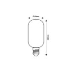 LED lemputė E27 Filament-LED 4W T45 4000K Neutrali balta