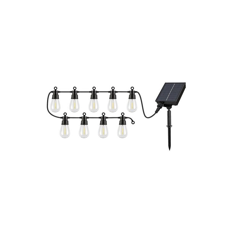 Saulės energija įkraunamas šviestuvas Zirc LED 3.6W 2700K Šilta balta (juoda)