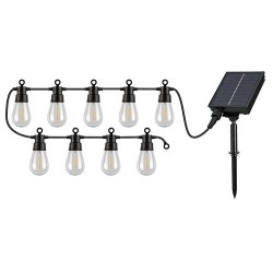 Saulės energija įkraunamas šviestuvas Zirc LED 3.6W 2700K Šilta balta (juoda)