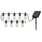 Saulės energija įkraunamas šviestuvas Zirc LED 3.6W 2700K Šilta balta (juoda)
