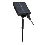 Saulės energija įkraunamas šviestuvas Zirc LED 3.6W 2700K Šilta balta (juoda)