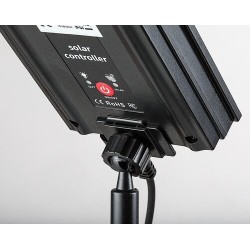 Saulės energija įkraunamas šviestuvas Zirc LED 3.6W 2700K Šilta balta (juoda)