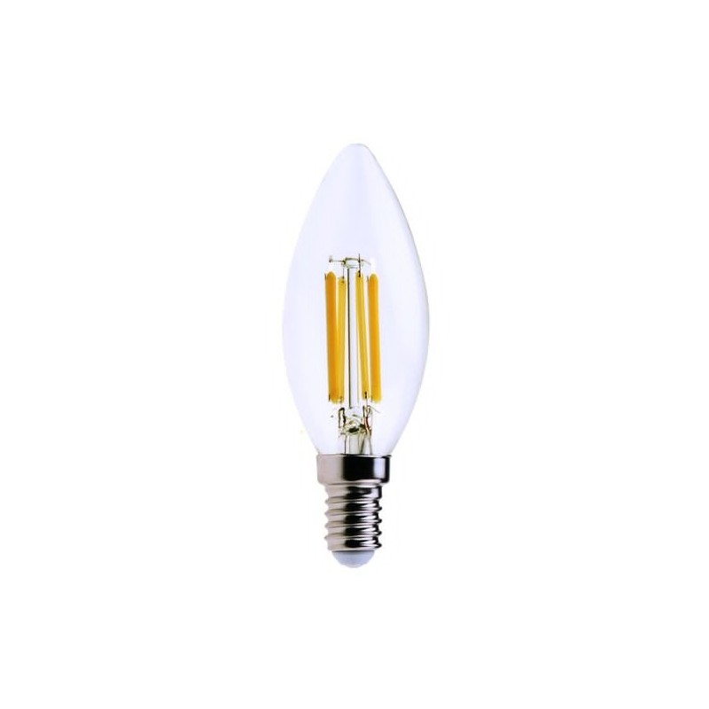 LED lemputė E14  Filament-LED 6W C35 3000K Šilta balta