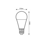 LED lemputė E27 SMD-LED 7W A60 4000K Neutrali balta