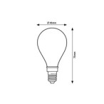 LED lemputė E14 Filament-LED 4W G45 4000K Neutrali balta