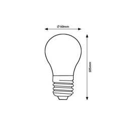 LED lemputė E27 Filament-LED 7W A60 4000K Neutrali balta
