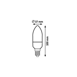 LED lemputė E14 SMD-LED 7W C35 6500K Šalta balta