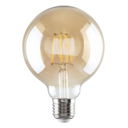 LED lemputė E27 Filament-LED 5W G95 3000K Šilta balta