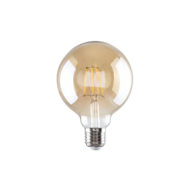 LED lemputė E27 Filament-LED 5W G95 3000K Šilta balta