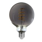 LED lemputė E27 Filament-LED 5W G95 1800K Šilta balta