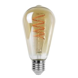 LED lemputė E27 Filament-LED 4W ST65 2200K Šilta balta