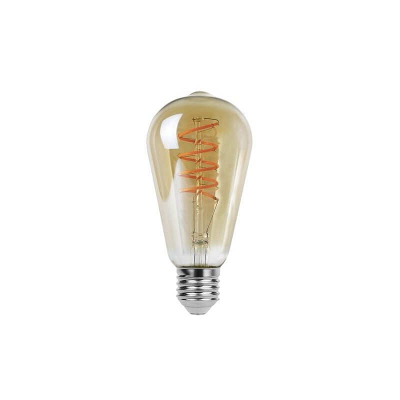 LED lemputė E27 Filament-LED 4W ST65 2200K Šilta balta