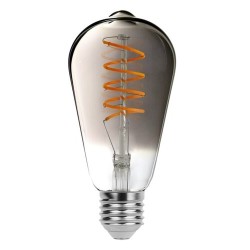 LED lemputė E27 Filament-LED 5W ST65 1800K Šilta balta