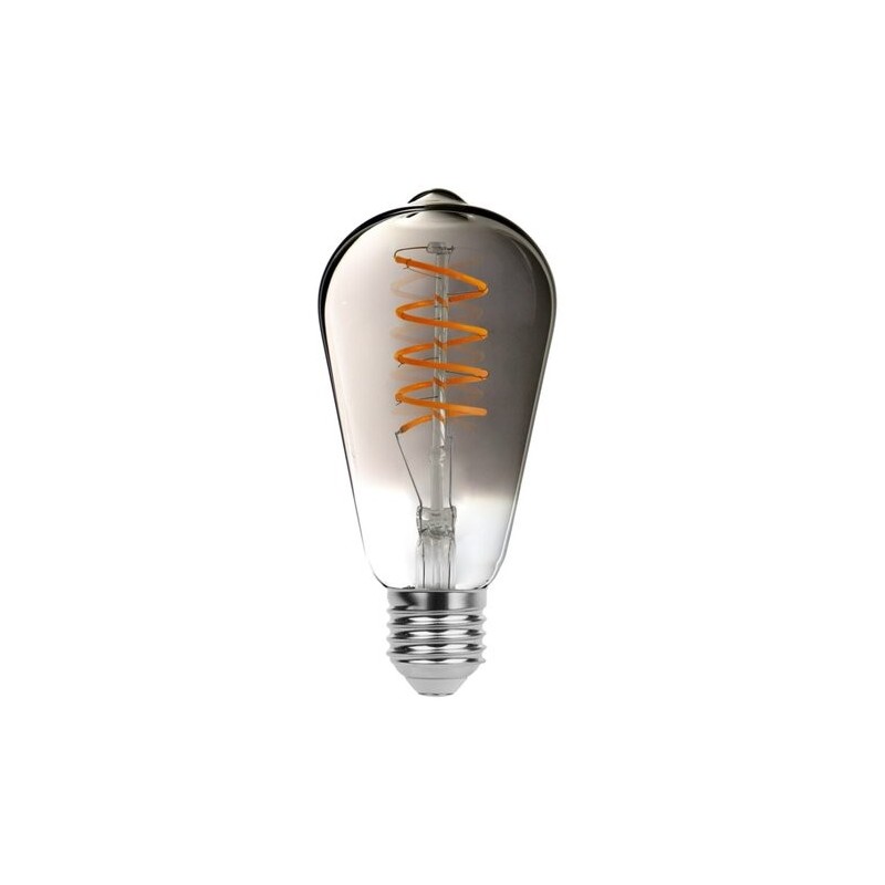LED lemputė E27 Filament-LED 5W ST65 1800K Šilta balta